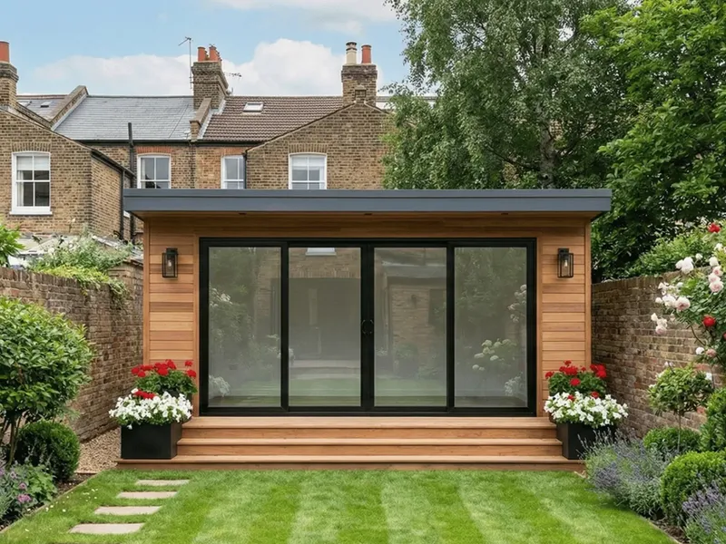 Cedar garden room in Wanstead